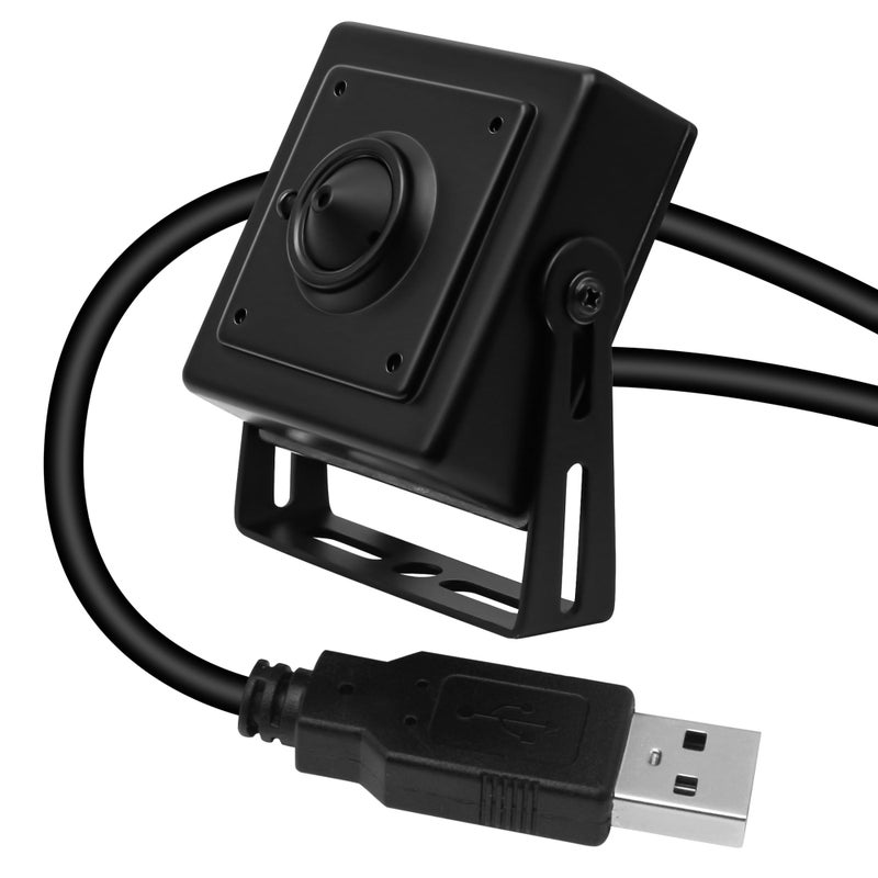 ELP Sony IMX323 Sensor Mini Pinhole Low Light USB Camera with Metal Case 0.01Lux H.264 UVC USB2.0 Video Webcam Home Surveillance Baby Camera for PC, Computer, Laptop, Raspberry Pi - Image 1